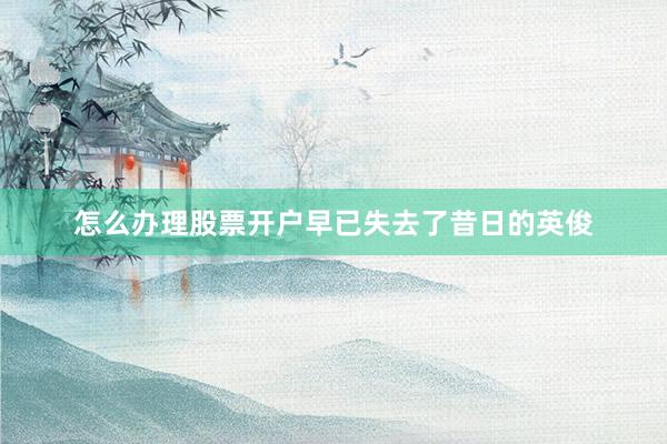 怎么办理股票开户早已失去了昔日的英俊